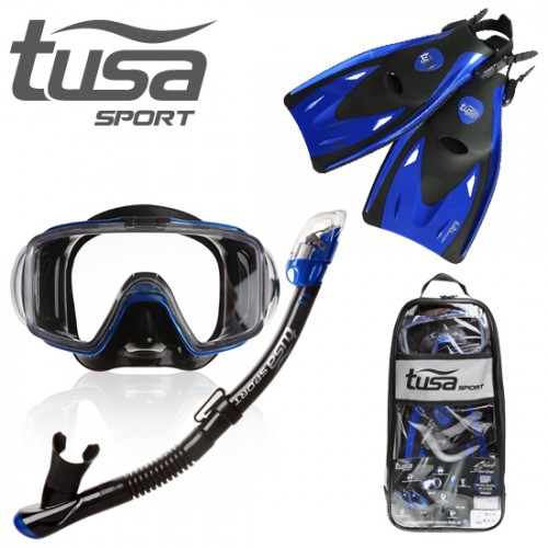 투사 스포츠(TUSA Sport) TUSA 투사성인용 마스크+스노클+핀(숏핀)UP-3521QB MB